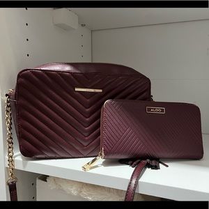 Sold. ALDO crossbody purse and wallet